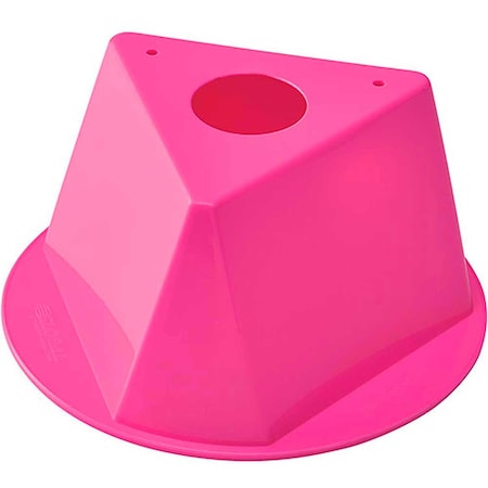 Global Industrial Inventory Control Cone, 10L x 10W x 5H, Hot Pink 412425